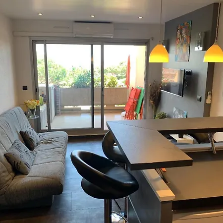 Apartment Secured Parc Velusine With Private Parking, Terrace, Pools And Tennis Courts. Antibes